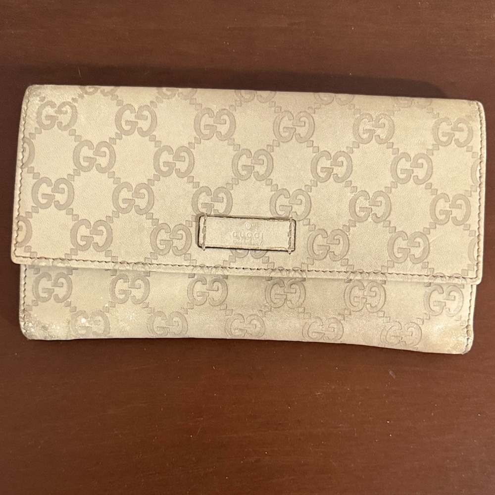Gucci Guccissima Embossed Leather Wallet